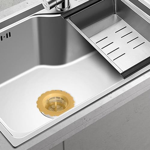 Versatile Handle Sink Strainer White and Yellow