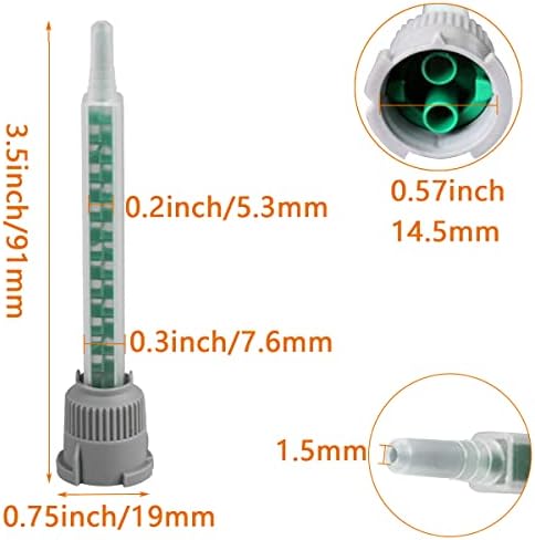 40 Pieces Epoxy Mixing Nozzle Tip for 50ml Cartridges