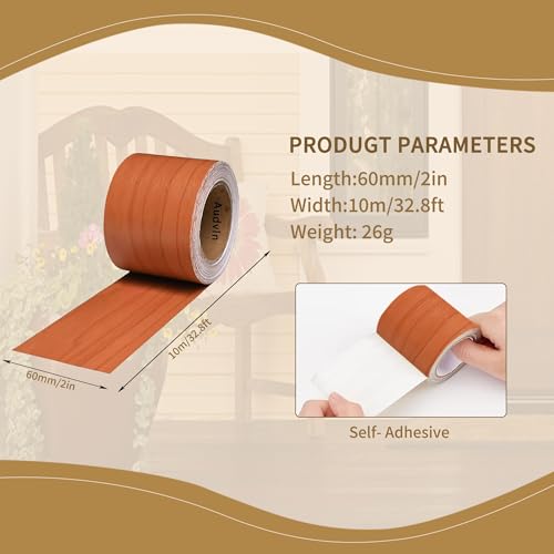 Wood Grain Repair Tape 2in x 32ft Red Cherry