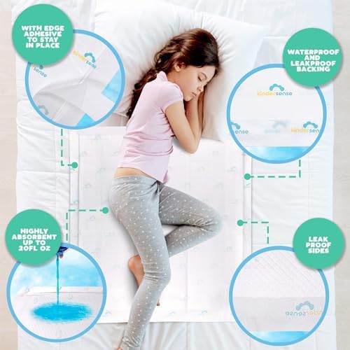 KinderSense Ultra Absorbent Bed Pads - 31 x 335 40 Count