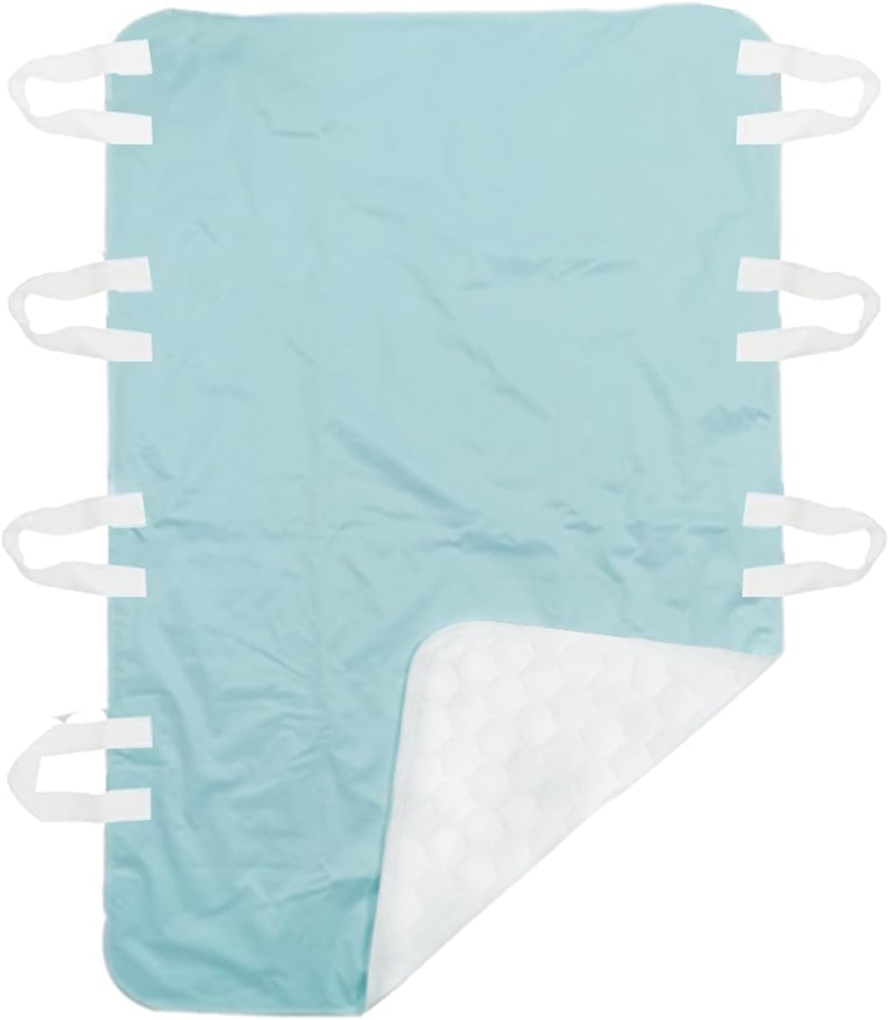 Washable Reusable Incontinence Bed Pad with 8 Handles