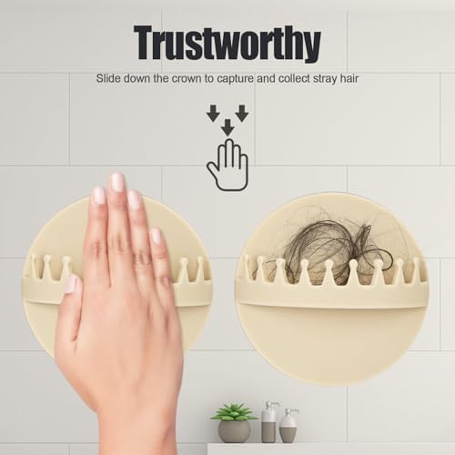 Gosknor Hair Catcher Shower Wall Mount Beige 1