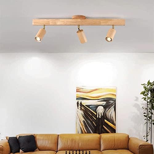 BTSOAR 360 Rotatable Wooden Ceiling Light Kit