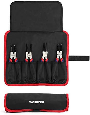 WORKPRO 4-Piece Snap Ring Pliers Set and 8 Mini Bolt Cutter