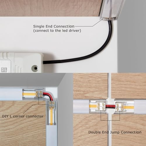 Threetwofour 10mm 2Pin LED Strip Connector 15Pac
