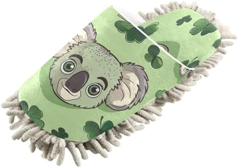 Zhirexin Cartoon Koala Cleaning Slippers Mop Shoes