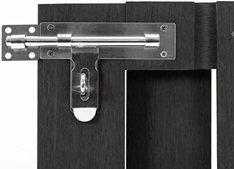 vidaXL WPC Gray Garden Gate Hardware