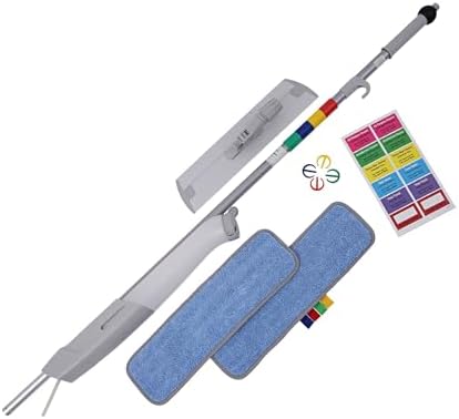 Boardwalk 59 in Bucketless Microfiber Mop Kit - Gray