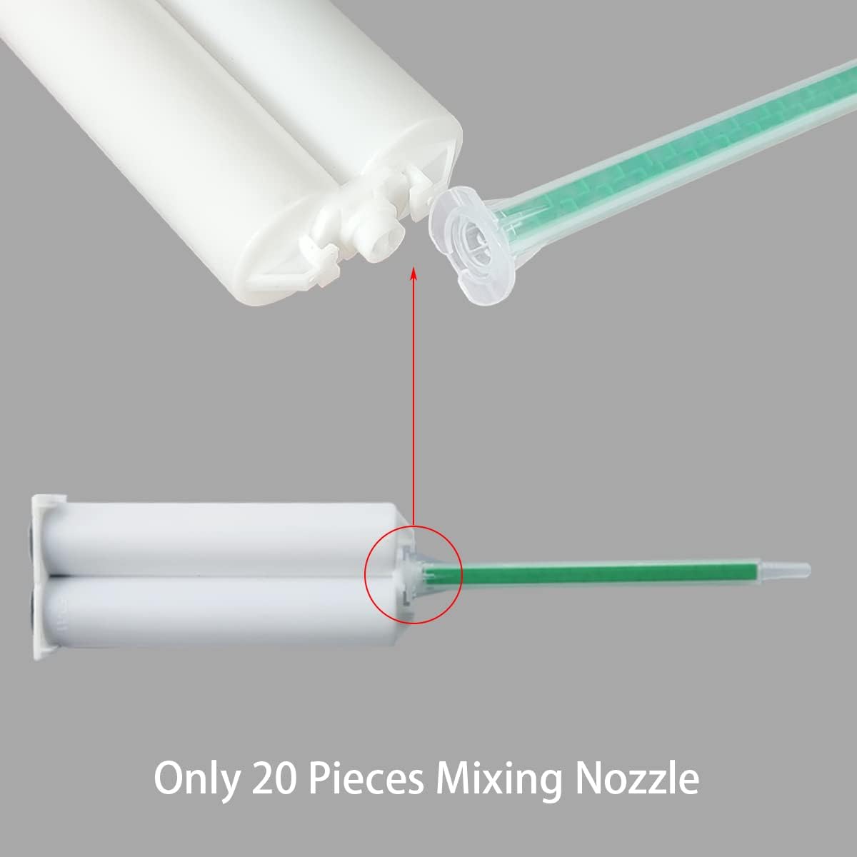 20-Piece 24-Element Epoxy Mixing Nozzle Tip for Adhesive Guns