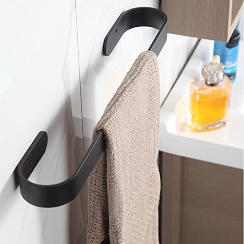 Black Stainless Steel Towel Bar Rails 30cm-80cm Wall Mount