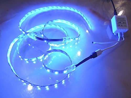 GXILEE 4 Pin LED Strip Connector 10 Pack with 164ft Extension Cable