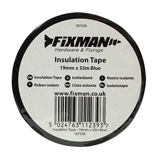 FIXMAN 187539 Insulation Tape - Black Fade Resistant High Adhesion
