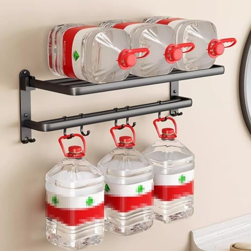 ANNBKA Black Folding Towel Rack for Bathroom