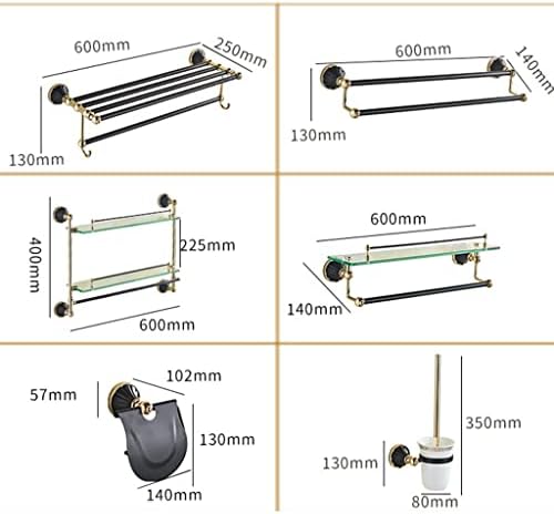 ANNBKA Bathroom Hardware Set with Towel Bar and Coat Hook 1