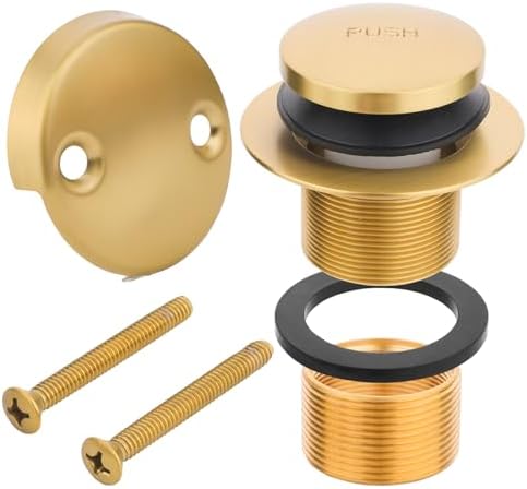 Universal Bath Tub Drain and Overflow Kit with All Metal Components 1