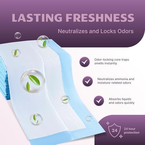 50-Pack Ultra Absorbent Underpads 32x36 Incontinence Pads