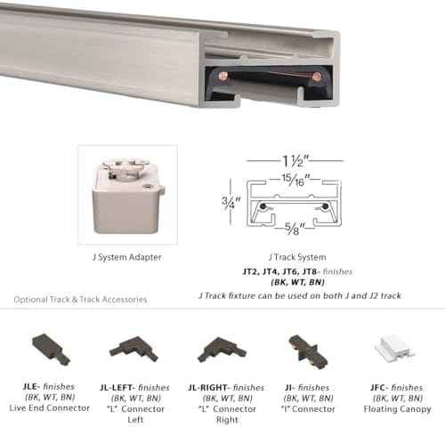 WAC Lighting JI-WT J Track I Connector White