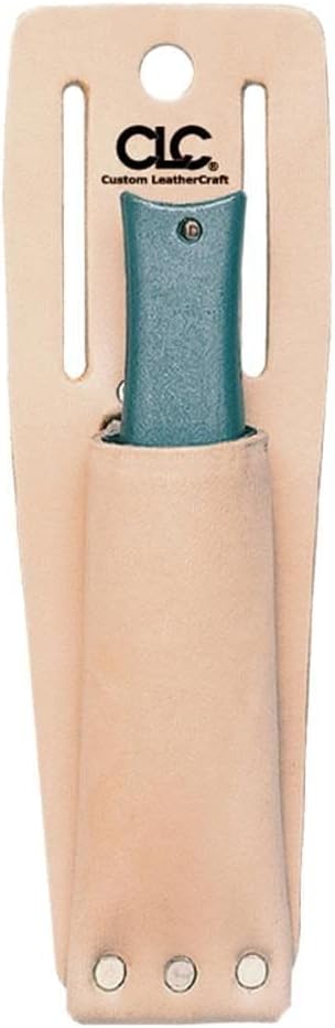 Custom Leathercraft 453 Utility Knife Sheath Heavy Duty Tan 1