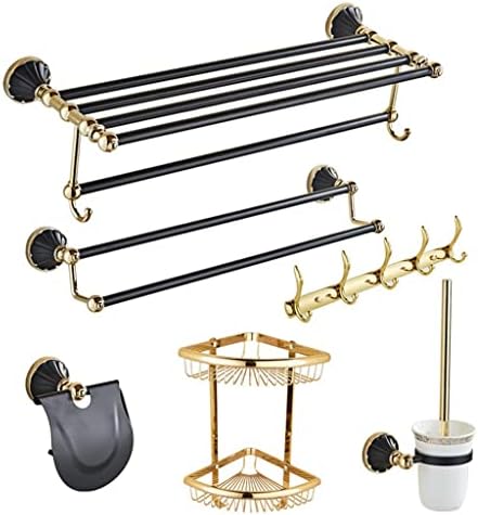 ANNBKA Bathroom Hardware Set with Towel Bar and Coat Hook 1
