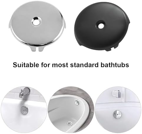 Alidecter Tub Drain Overflow Cover - Zinc Alloy Single Hole