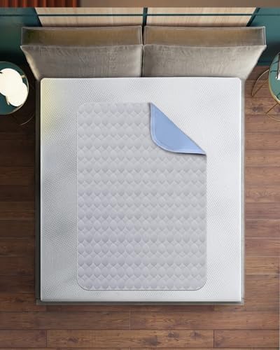 Brosive Reusable Bed Pads 36 x 72 2 Pack Grey