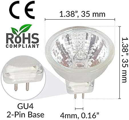 Simba Lighting 20W MR11 Halogen Spotlight Bulbs 6 Pack