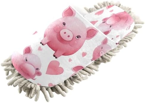 Zhirexin Mop Slippers Microfiber Dusting Shoes for Men Women