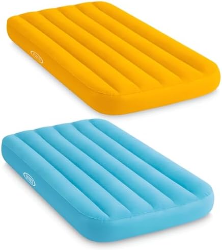 Intex Cozy Kidz Airbed for Kids 2 Pack - Soft Surface Carry Bag