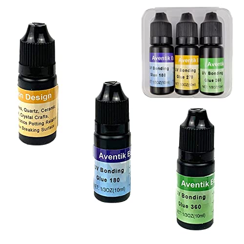EUPHENG 3-UV Glue Combo Tool Kit for Plastic Glass Metal Bonding