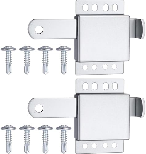 SIHAI Garage Door Slide Latch 2-Pack Heavy Duty Lock