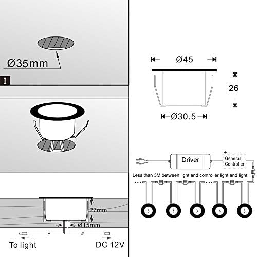 FVTLED WiFi Deck Light Kit RGBW 50pcs Voice Control