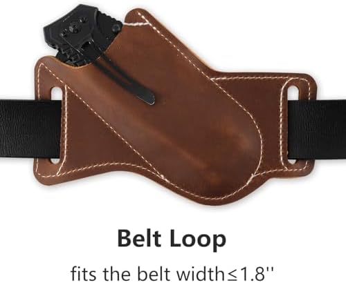 5 Inch Folding Knife Sheath for Men Belt Clip Holster