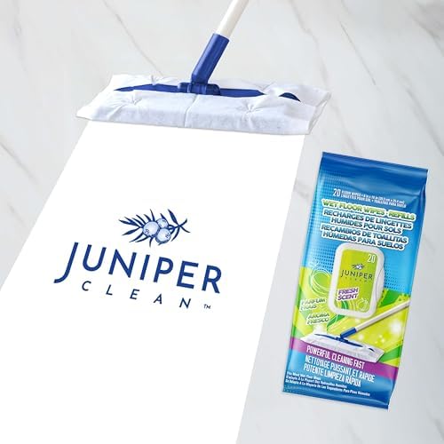 Juniper CLEAN Wet Floor Wipes 20 Count Refill Pack
