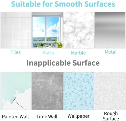 STWWO Adhesive Hooks 4PCS No Damage for Walls