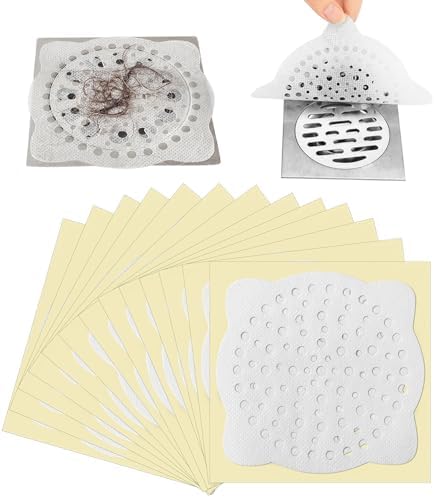 GoodUping 30 PCS 4x4 Disposable Drain Hair Catcher