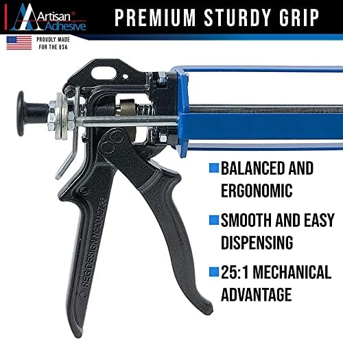 250mL 2 Part Adhesive Dispenser Gun 101 Mix Ratio 1
