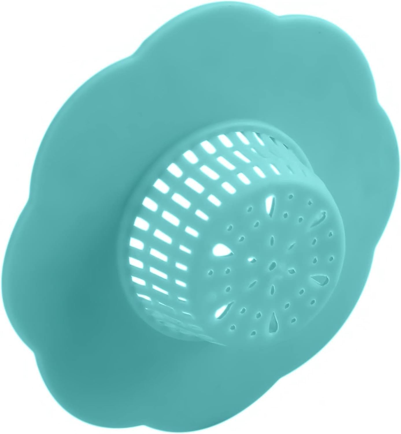 2Pcs Blue Silicone Hair Catcher Drain Covers