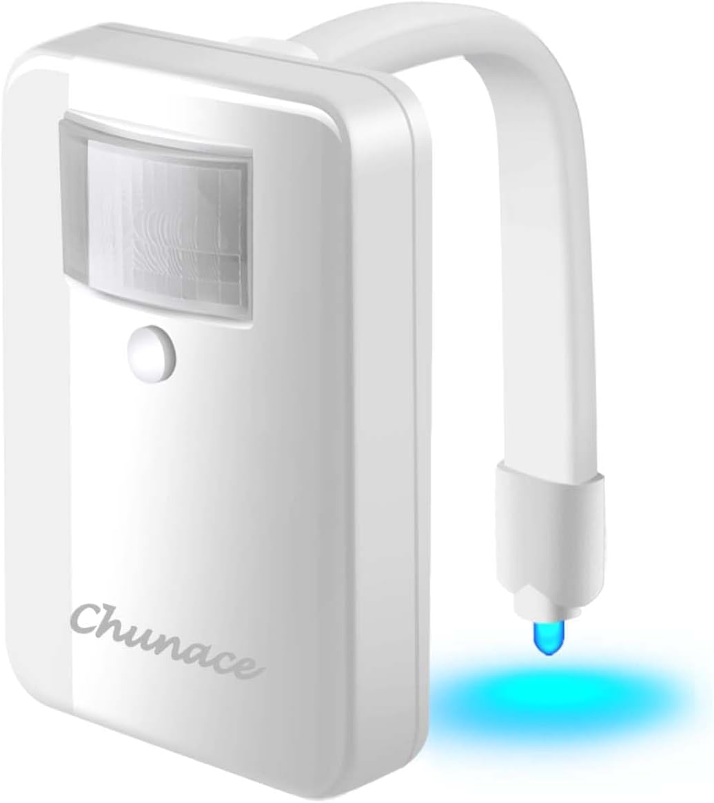 Chunace Toilet Bowl Night Light with Motion Sensor 1