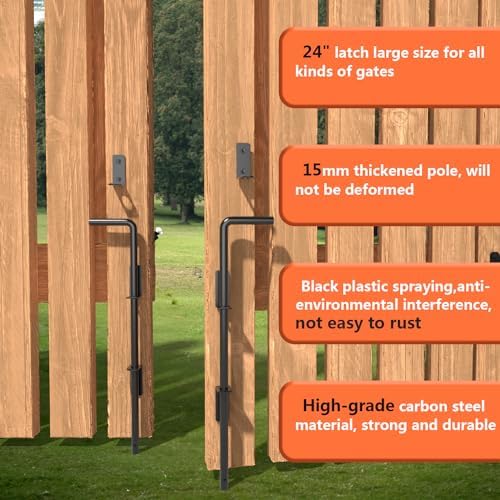 SANKEYTEW 24 Heavy Duty Cane Bolts for Gates