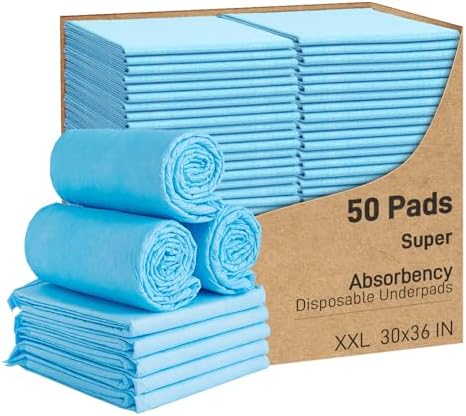Cavry 50 Count 30x36 Super Absorbent Underpads