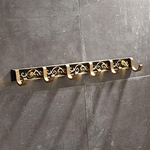 ANNBKA Bathroom Accessory Set with Black Gold Design