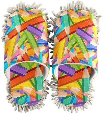Sinestour Mop Slippers for Floor Cleaning Washable and Comfortable