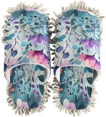 Zhirexin Watercolor Flower Cleaning Slippers