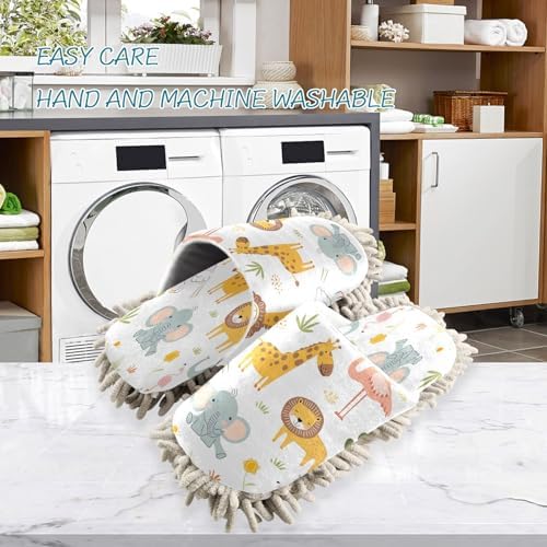 Zhirexin Microfiber Mop Slippers for Men Women 1