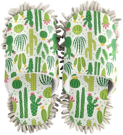 Sinestour Cactus Mop Slippers for Floor Cleaning