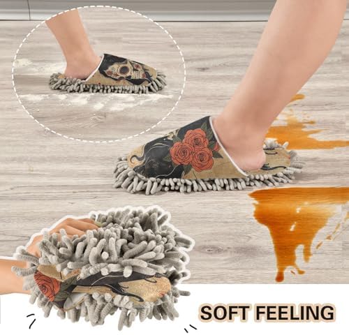 Zhirexin Rose Beauty Skeleton Cleaning Slippers