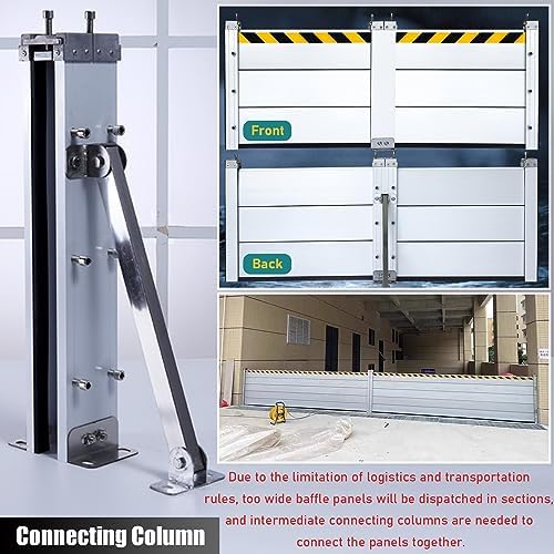 High Flood Control Baffle Door Barrier with Aluminum Gate
