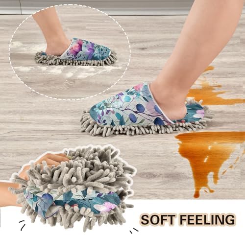 Zhirexin Watercolor Flower Cleaning Slippers