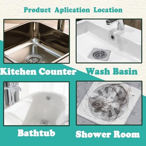 35 pcs Disposable Shower Drain Hair Catcher with Waterproof Glue