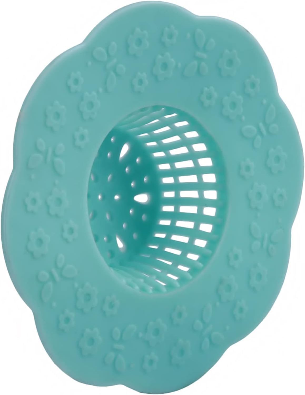 2Pcs Blue Silicone Hair Catcher Drain Covers